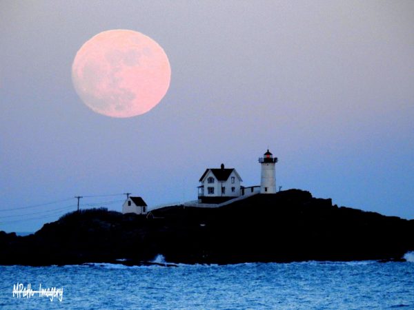 Cape Neddick (Nubble) Lighthouse Full Moon