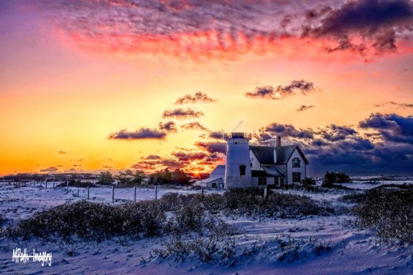 Stage Harbor Chatham Blizzard Sunrise