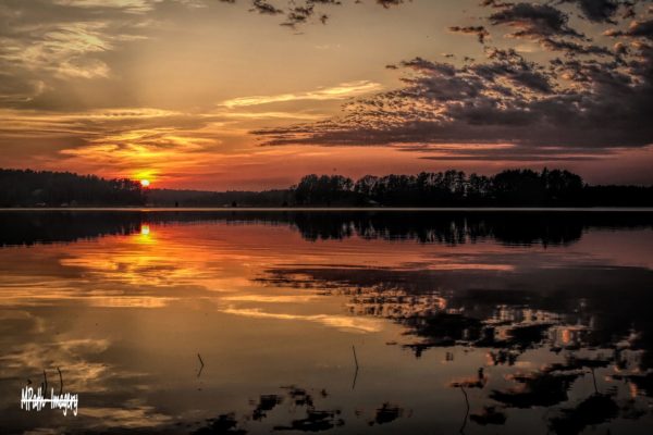 Sunset on Lake Assawomsett