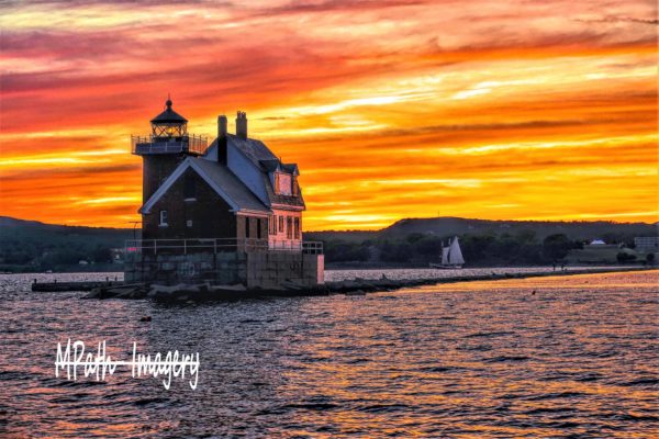 Rockland Breakwater Lighthouse Sunset